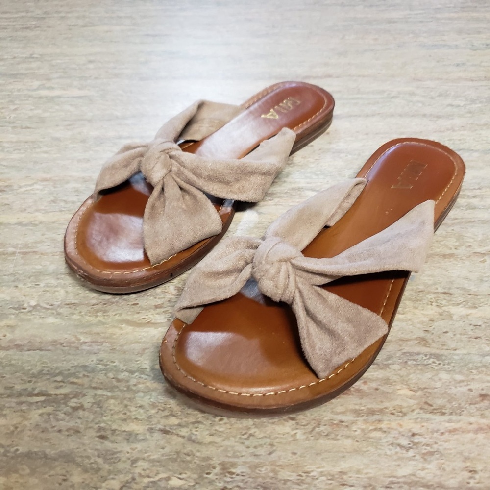 MIA open toe suede sandals